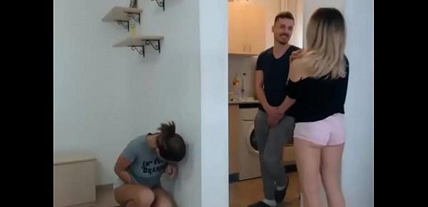  Hot babes distracting the plumber
